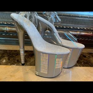 New Pleaser Bling Heels Size 9